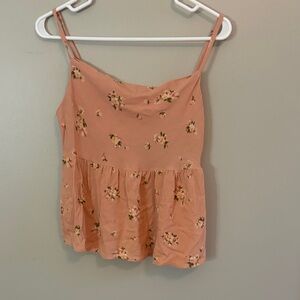 American Eagle Outfitters Peach Floral Cami